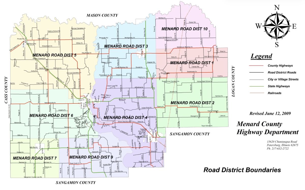Road District map
