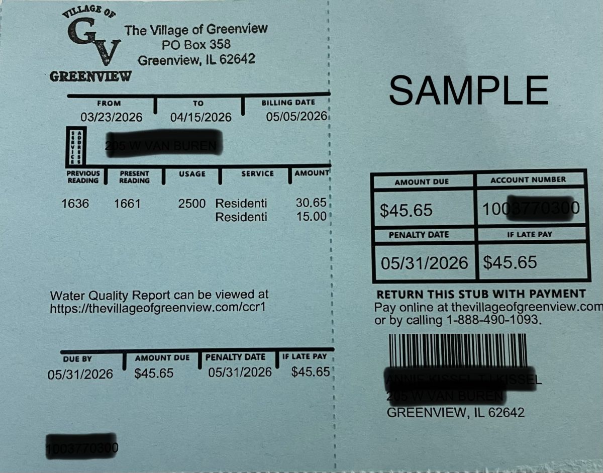Sample Water Bill