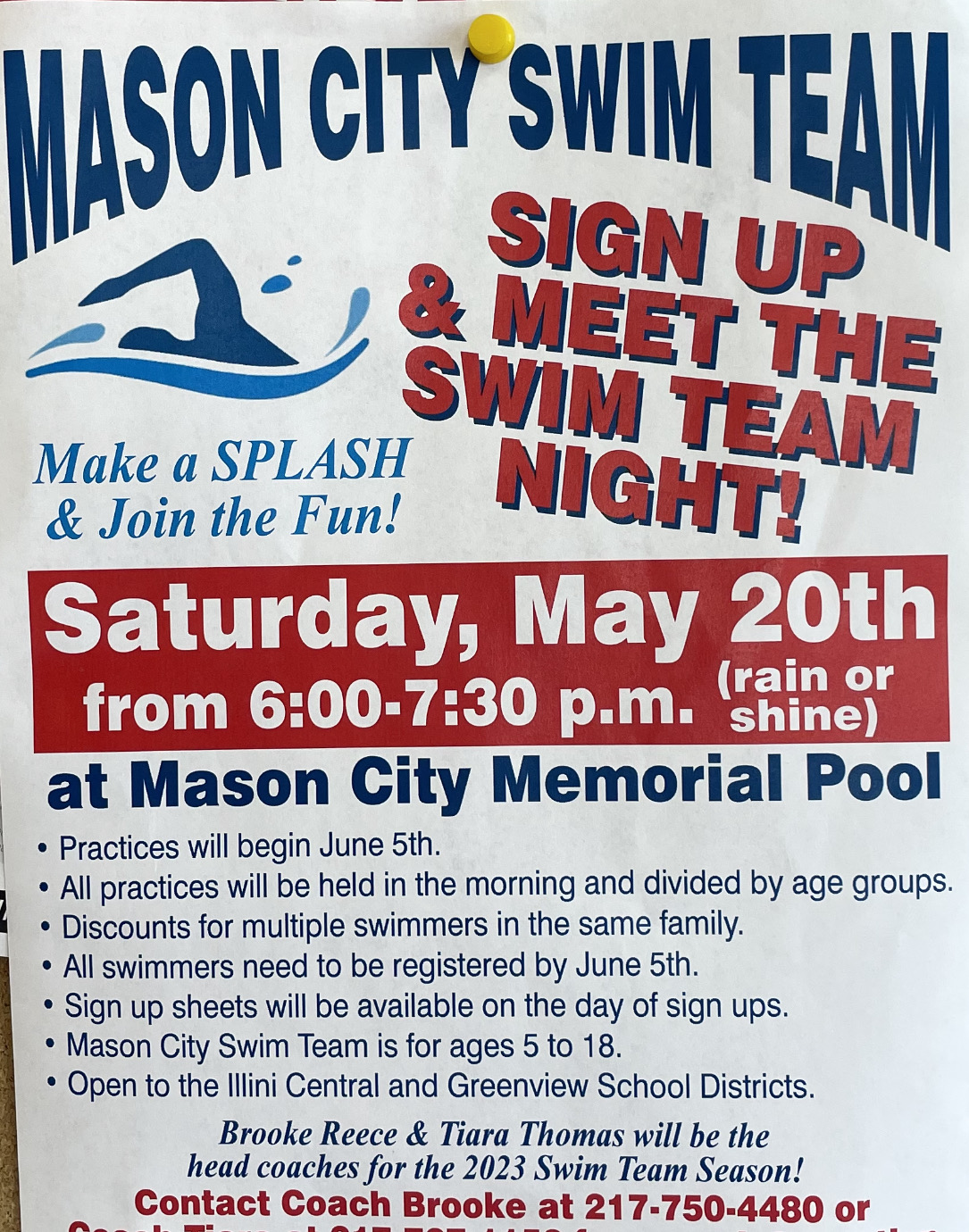 Join the Summer Swim Team!